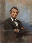 Smiling Abe Lincoln; Andy Thomas; Canvas Giclee Limited Ed Artist Proof; 24 x 18