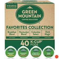 Green Mountain Medium Roast Coffee Roasters Favorites K-Cup Variety Pack - 40ct
