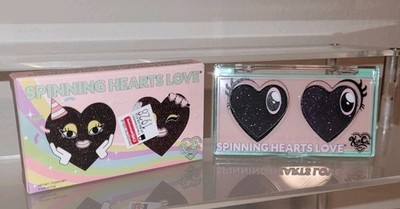 KimChiChic Beauty Spinning Hearts Duo Eyeshadow, Matte, Shimmer, Midnight Drama