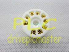 10pc 9 pin ceramic gold plated PCB mount tube socket for 6DJ9 EL84 12AX7 ECC83 