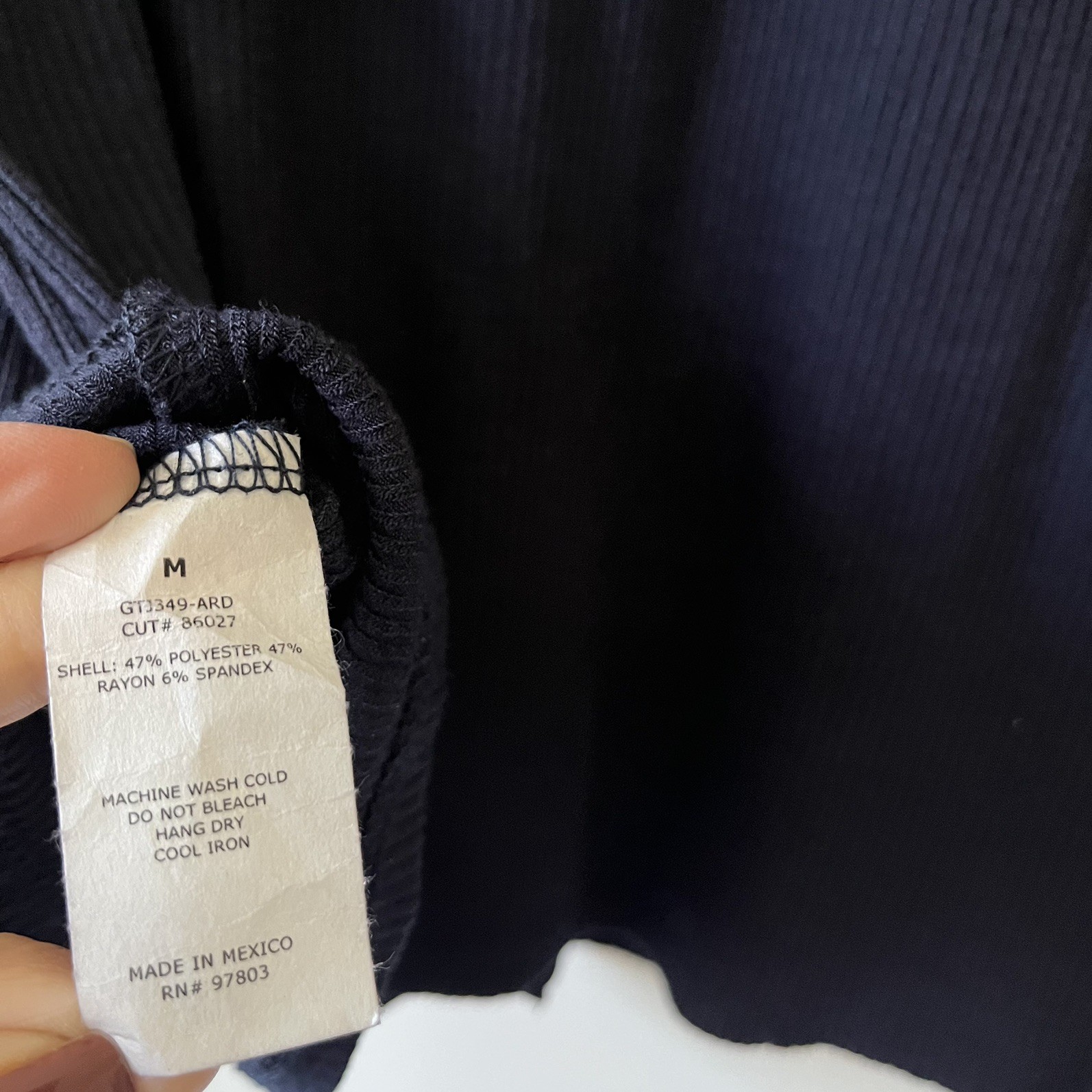 Green Envelope Ribbed Stretch Button Front Shirt … - image 3