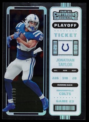 Jonathan Taylor - 2022 Panini Contenders Playoff Ticket /199 #44 FREE SHIPPING!!