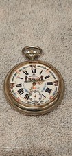 Vintage Bucherer Pocket Watch Cattle Dial Cattle Case