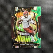 DEEBO SAMUEL 2025 Select Football BLACK GREEN SHOCK PRIZM #87 Commanders nfl