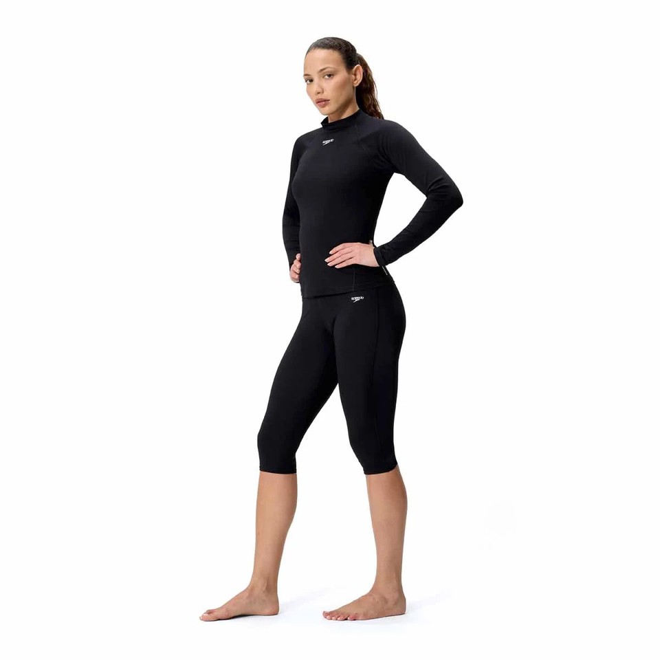 Speedo Womens Endurance+ Three Quarter Swim Legging - Anthracite