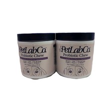 LOT OF 2 Petlab Co. PROBIOTIC CHEW 30 SOFT CHEWS EACH JAR Best By Date 07/2026