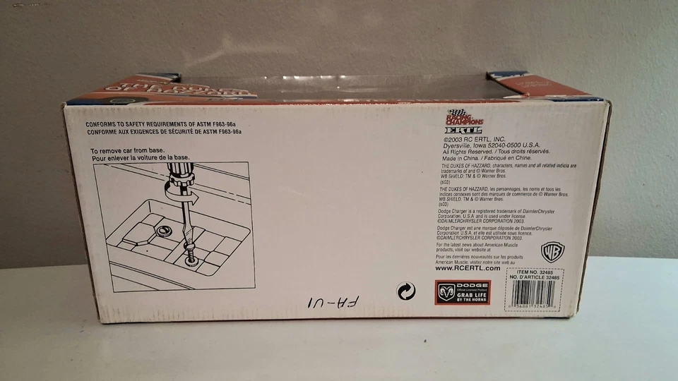 American Muscle 1969 Charger 01 General Lee 1:18 The Dukes Of Hazzard Ertl New - Image 2 of 4