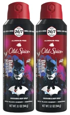 Old Spice Underarm & Body Spray Batman Black Cherry & Nightfall, 5.1oz-Pack of 2