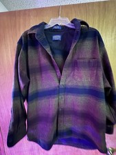 Vintage Pendleton Lodge Shirt Flannel Wool Button Up Outdoor Plaid XL