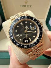 ROLEX GMT-MASTER II Ref-16718 18k Yellow Gold Boxed £20000 On Collection