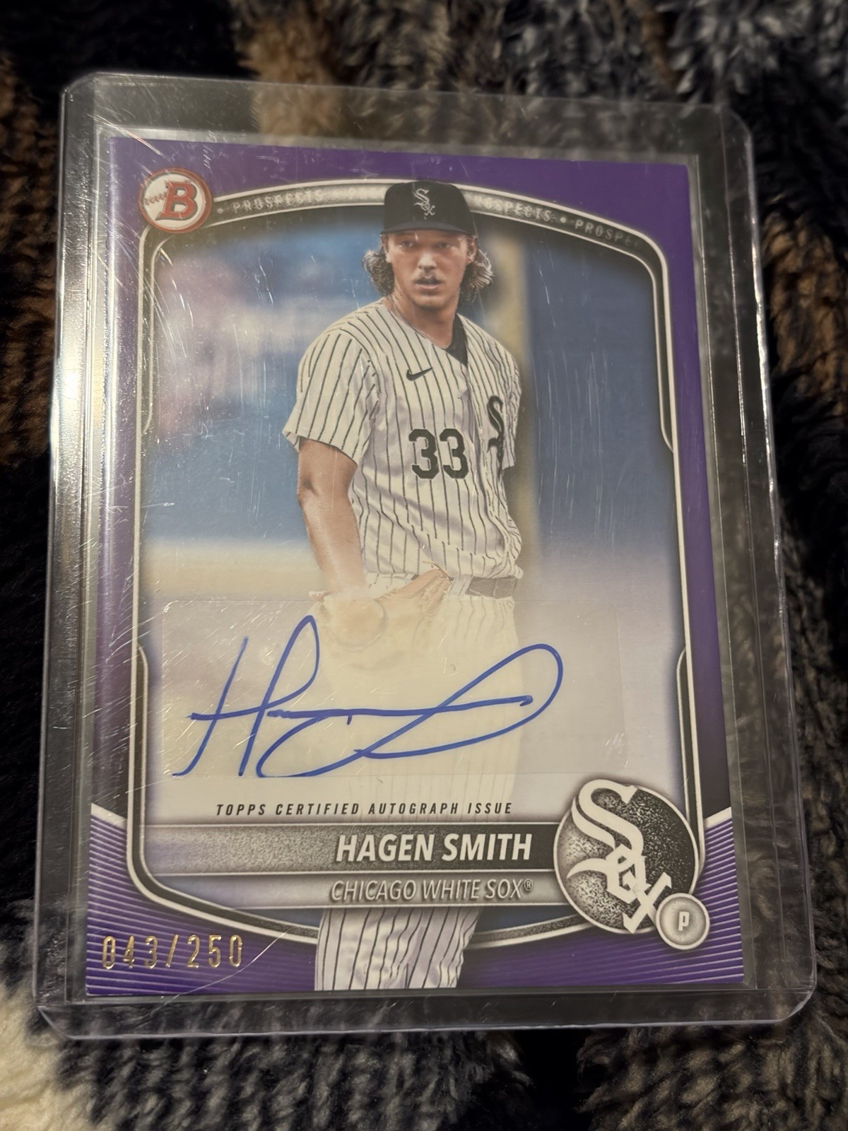 2025 Bowman Hagen Smith Purple Auto /250 # BPA-HS