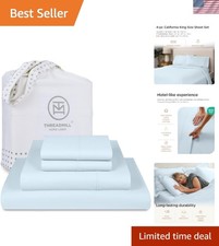 California King 800 Thread Count Sateen Cotton Sheets - Perfect Deep Pocket Fit