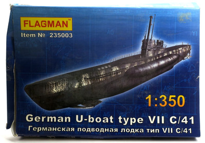 Flagman 1/350 German U-boat type VII C/41 Model Kit #235003