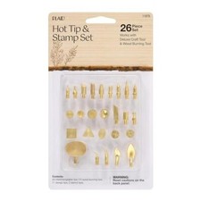 Wood Burning Tool Tip Set Set of 26 Gold