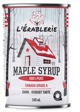 Pure Canadian Maple Syrup Grade A 540ml / 18 oz each Canada
