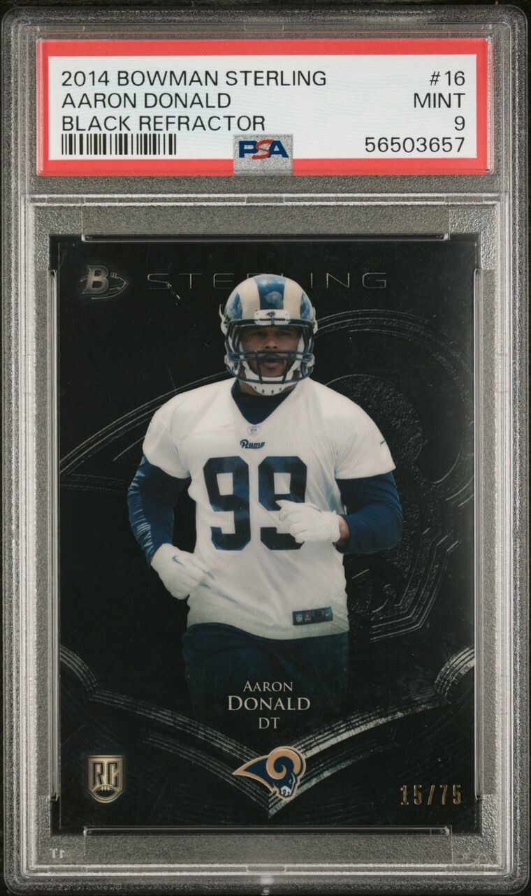 Aaron Donald Bowman Sterling #16 Black Refractor