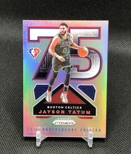 2021-22 Prizm Jayson Tatum “NBA 75TH ANNIVERSARY” SILVER PRIZM SSP CASE HIT #20