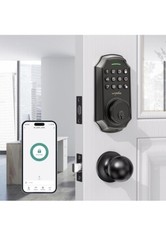 Smart Lock Smart Home Entry Door Lock And Dead Bolt Combo Matte Black