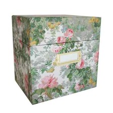 Anna Griffin Virginia Embossing Folder Storage Box 16 Plastic Sleeves VERY RARE