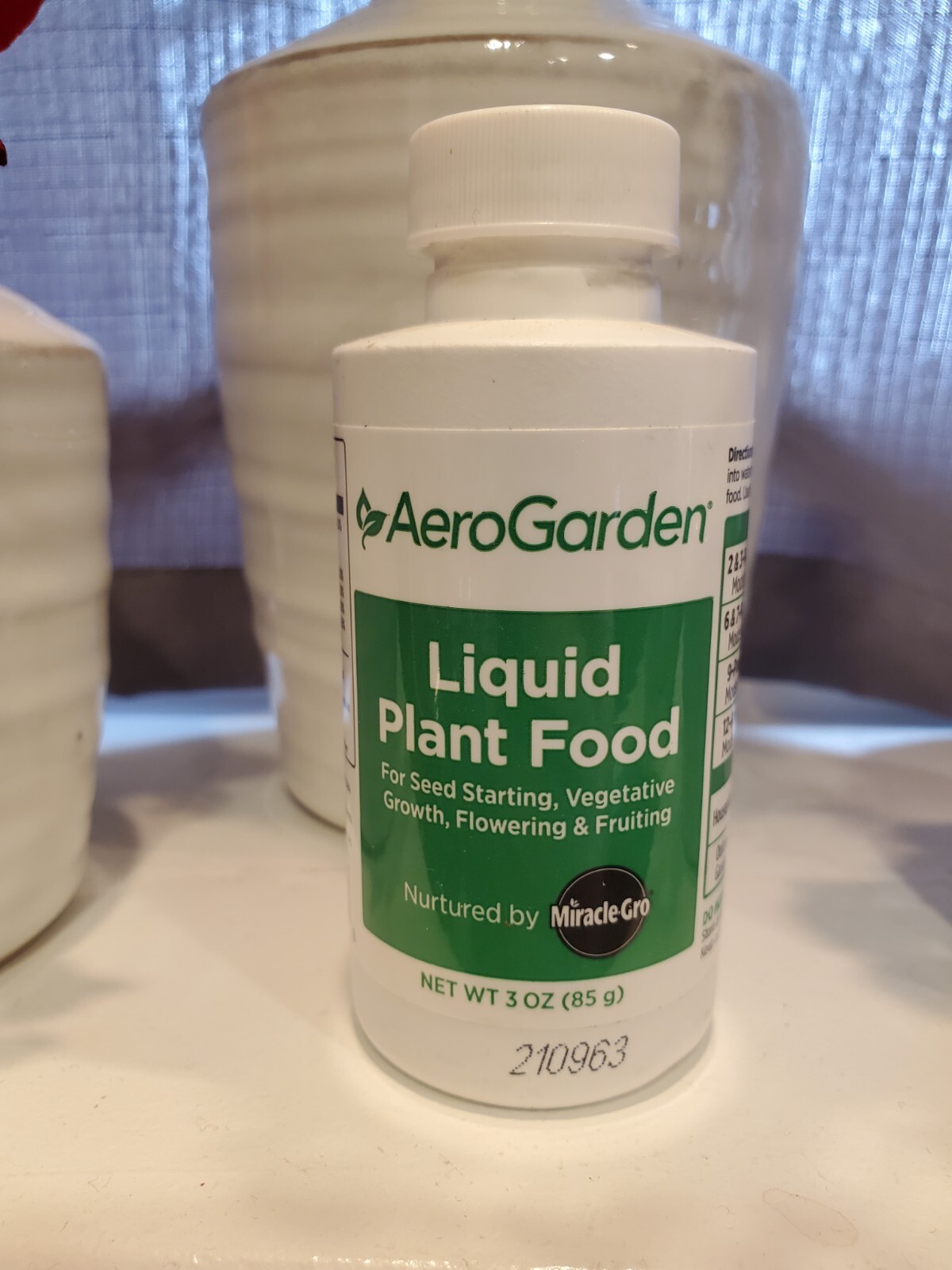AeroGarden Liquid Plant Food by MiracleGro 3 Oz. New/Sealed