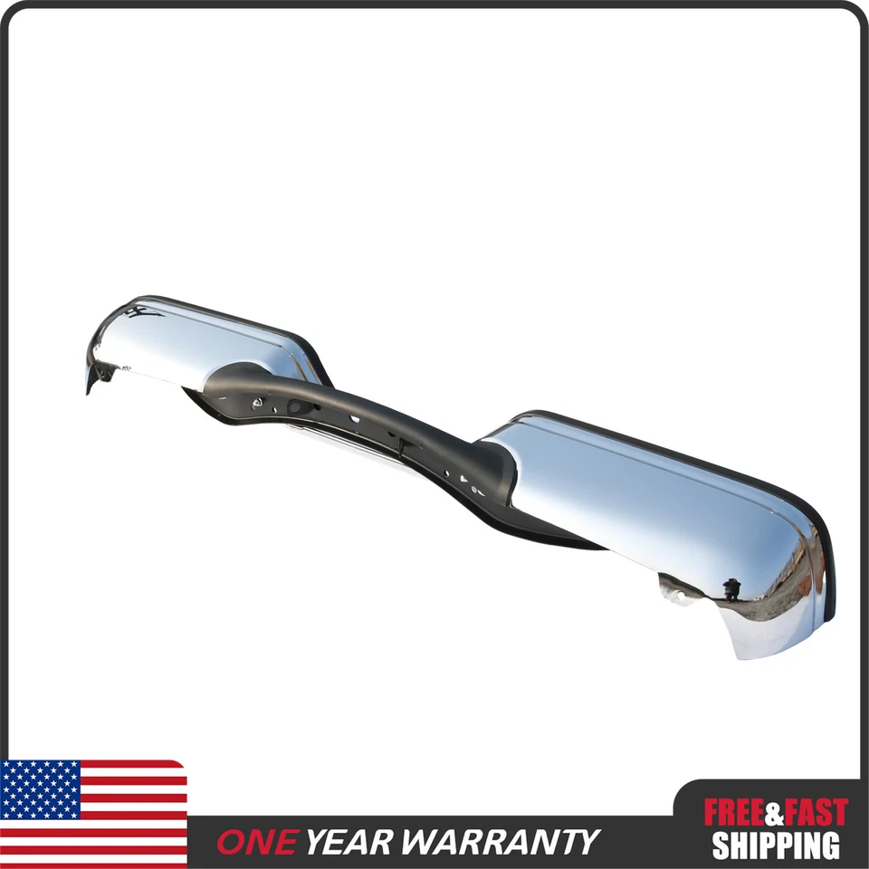 W/O Sensor Hole Step Bumper Rear Chrome For Ford F250 F350 Super Duty 1999-2007 Foto 2 de 4