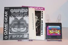 Garfield Caught in the Act Sega Game Gear Cartridge Manual Inserts Very Good
