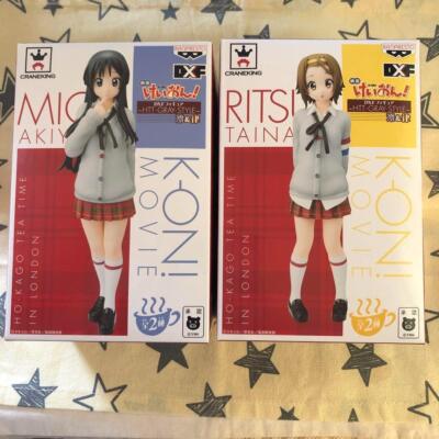 K-ON! Ritsu Tainaka & Mio Akiyama Figure DXF HTT-GRAY-STYLE 7.08x4.72'' set of 2