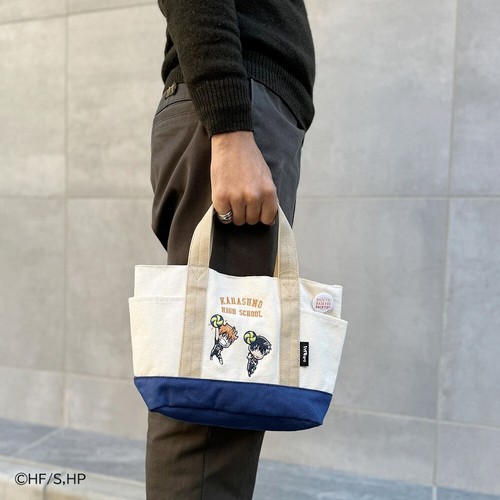 Haikyuu!! Haikyu Karasuno Shoyo Hinata Tobio Kageyama Mini Tote Bag Embroidery - Picture 4 of 12