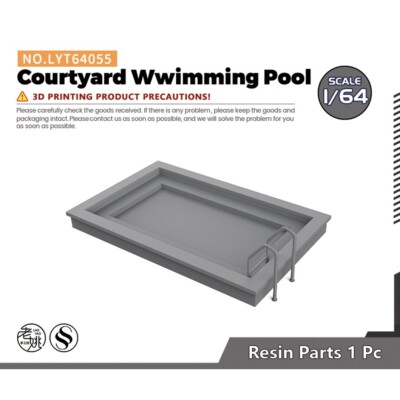 LYT64055 1/64 Miniature Building Car Accessory Display Courtyard Wwimming Pool