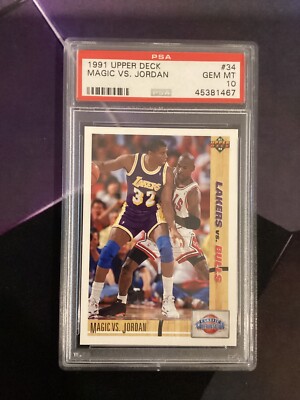 1991 Upper Deck Magic Vs Jordan #34 PSA 10 GEM-MT | eBay