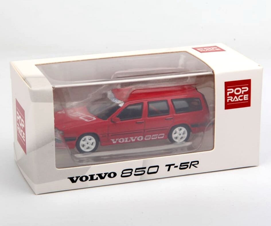 ミニカー VOlVO850 POPRACE 1/64 Volvo 850 T5-R Estate Red New