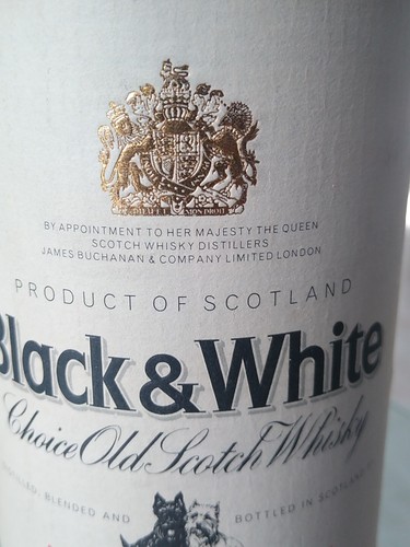Black & White vecchia bottiglia scotch whisky Glasgow & London Buchanan 70 cl - Foto 4 di 10