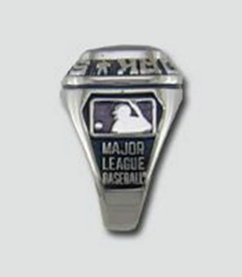 Anillo clásico plateado de los Tampa Bay Rays MLB Foto 2 de 2