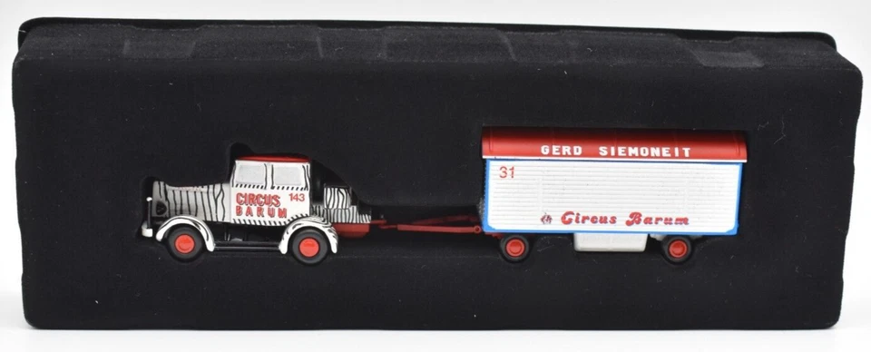 Schuco Piccolo Set Circo Barum Tractor Hanomag ST 100 + Remolque. 1/90. Limited Foto 3 de 4