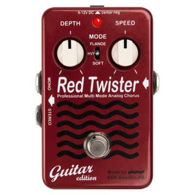 New in box - EBS Red Twister Chorus Flanger Effect - Red Label Guitar Edition