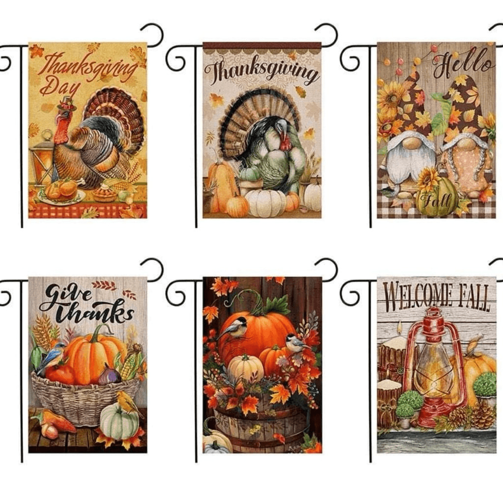 Thanksgiving Gartenflagge Von BlissYard – 30,5 X 45,7 Cm – Doppelseitig Mit Truthahn-Motiv – Perfekte Deko Für Herbst & Erntedank
