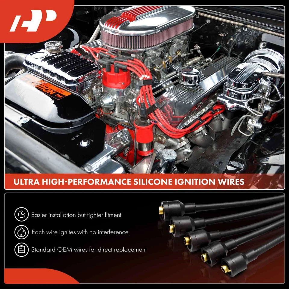 6x Juegos de cables de bujía para Honda Passport 1994-1996 Isuzu Rodeo 93-96 V6 3,2 L Foto 3 de 4