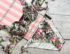 Victoria's Secret Swim Wicked Side Tie Bottom Bikini Exotic Tropical
