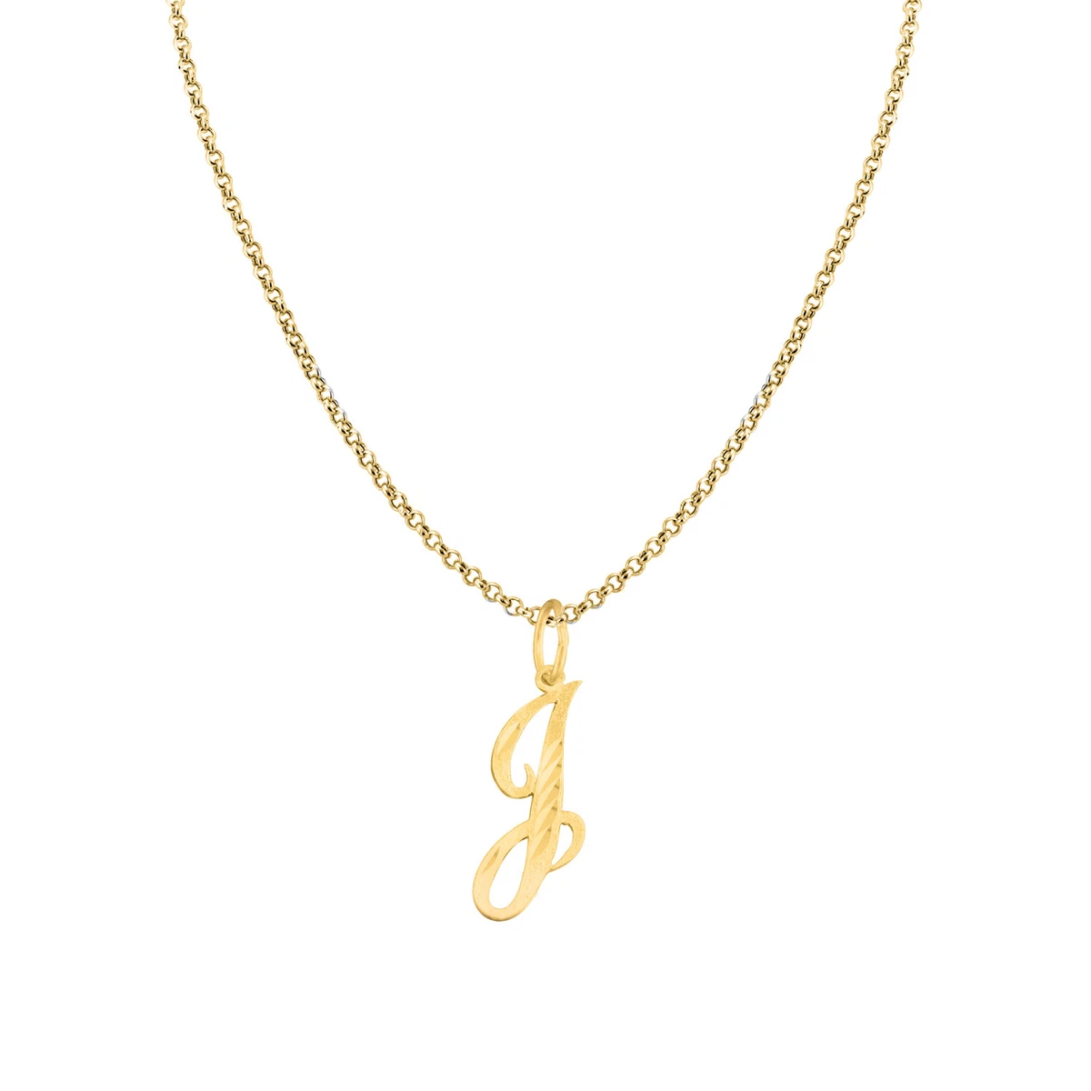 Cursive letter hotsell necklace gold