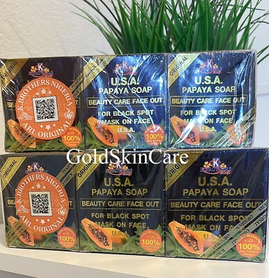 1x Original K Brother Papaya Soap For Whitening Spot Remover 1 Bar Soap