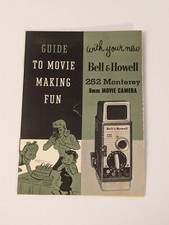 Guide To Movie Making Fun - Vtg Bell  Howell 8MM Movie Camera Booklet - Rare