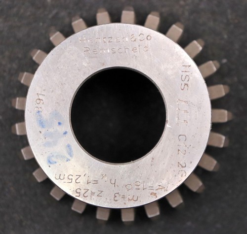 HENTZEN & CO. Schaftschneidrad gear shaper m= 3mm EGW 15° Z= 25 hk= 1,25m - Picture 2 of 8