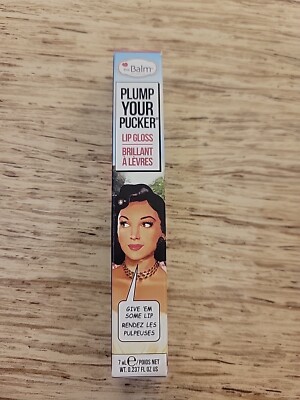 The Balm Cosmetics ELABORATE Plump Your Pucker Lip Gloss- new