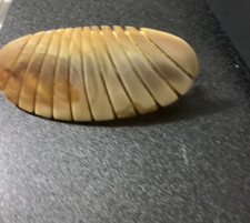 Vintage Oval Barrette Large Size Shell, Made In Korea Retro Hair 90s