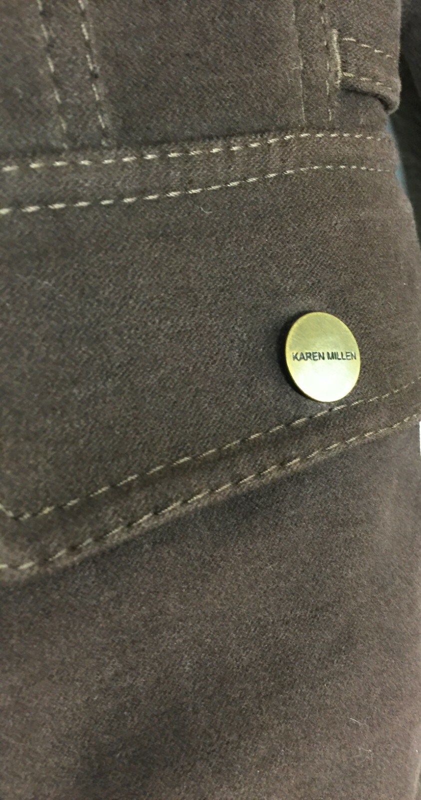Karen Millen Brown Military Style Jacket Size 6 Gem