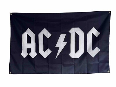 ACDC ROCK BAND MUSIC FLAG 5x3FT ACDC FREE UK 48HR POST