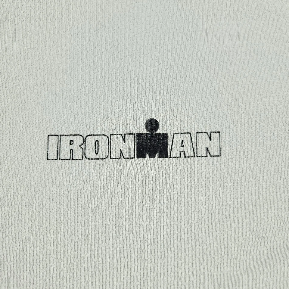IRONMAN Shirt Men's Large Gray Activewear Logo Short Sleeve Crew Neck Pullover - Image 2 of 4