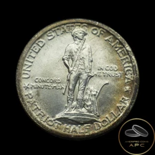 1925 Lexington Commemorative Silver Half Dollar Choice BU++ Unc Die Polish Lines