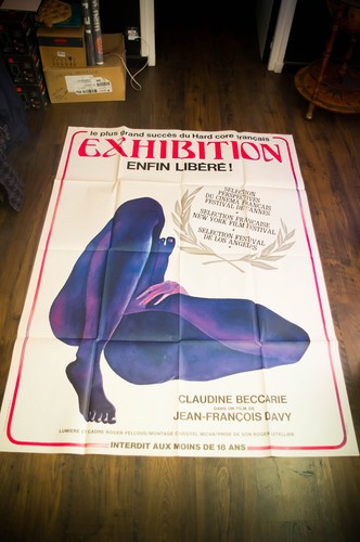 EXHIBITION (1975) - Original French Movie Poster – Cult Cinema - Large Fold