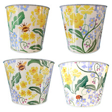 ❀��❀ EMMA BRIDGEWATER 4 Forget~Me~Not & Primrose M&S KWIACIARNIA Puszka DONICZKI